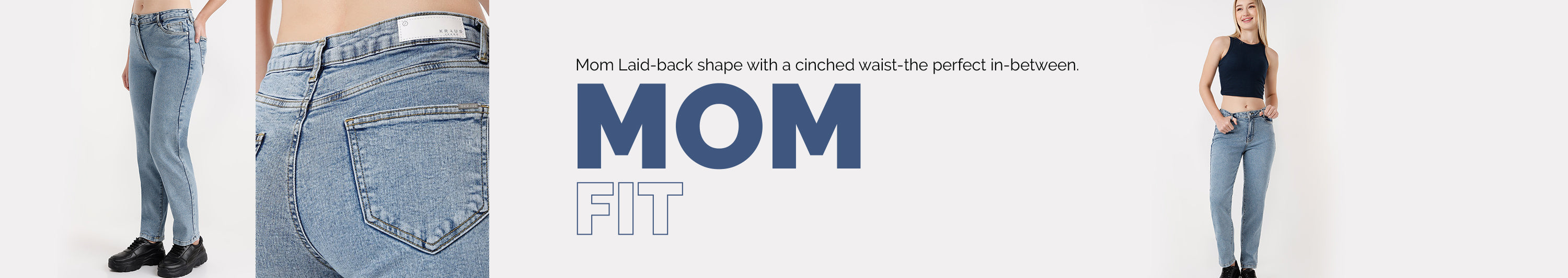 High Rise Mom Fit Jeans