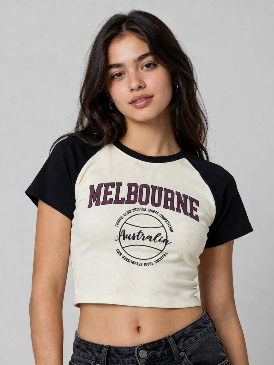 Women Ivory/Black Genz Tees