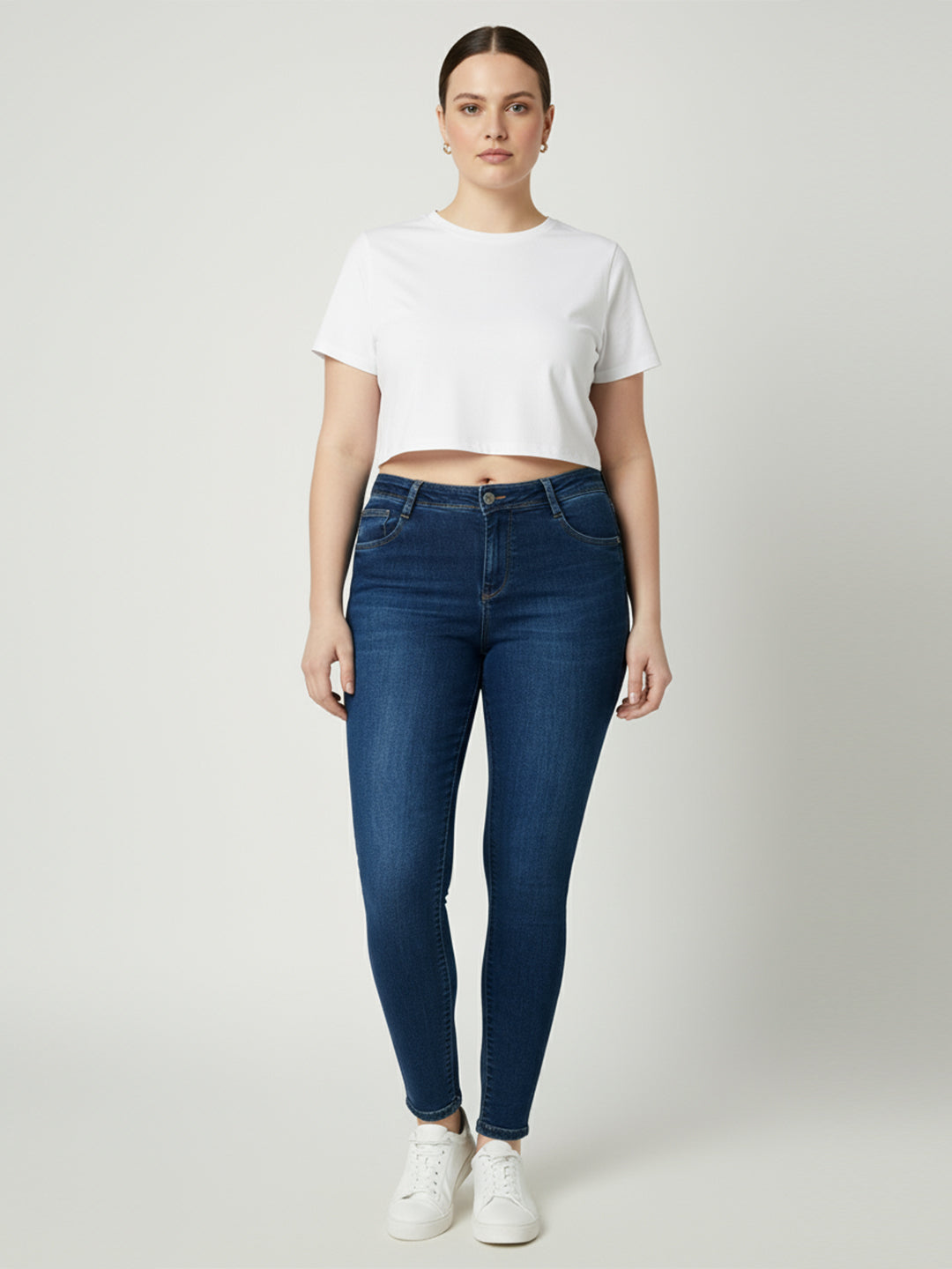 Women Mid-Rise Push Up Super Skinny Jeans
