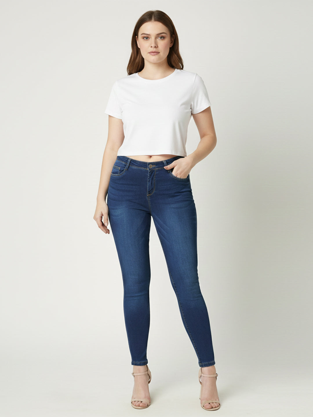 Women Mid-Rise Skinny Jeans