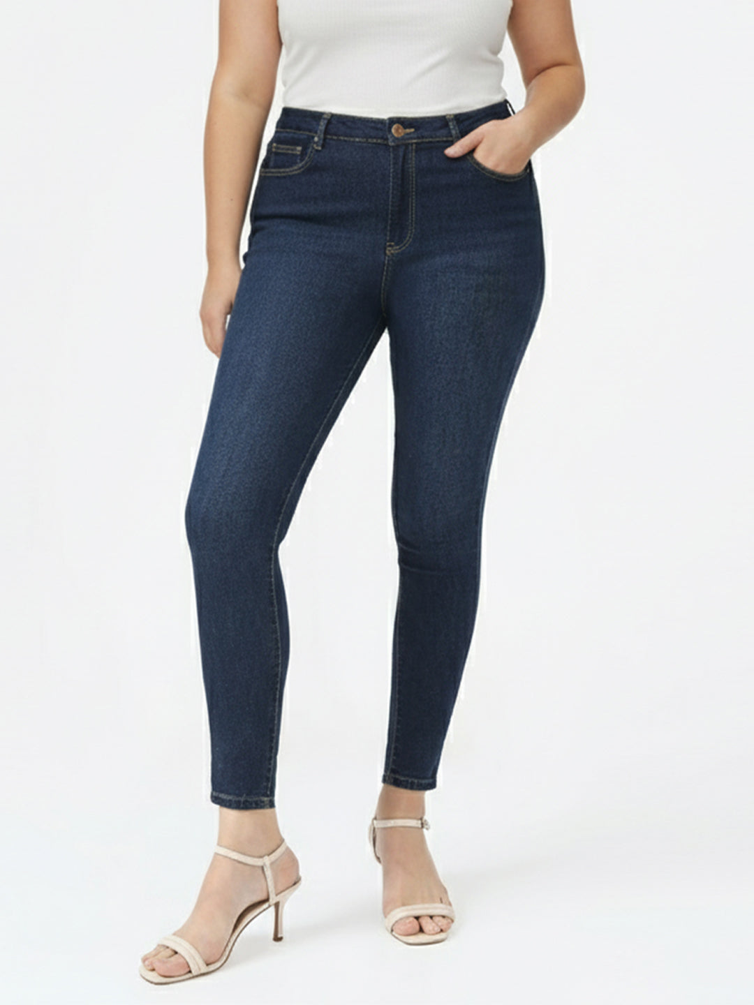 Kraus Kurve Women High-Rise Skinny Fit Jeans