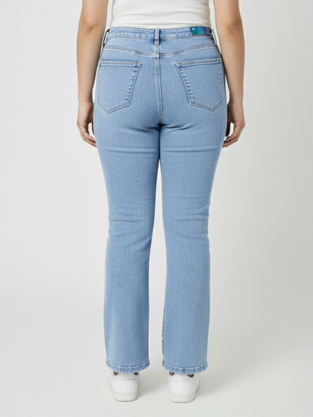 Women Blue High-Rise Flare Jeans