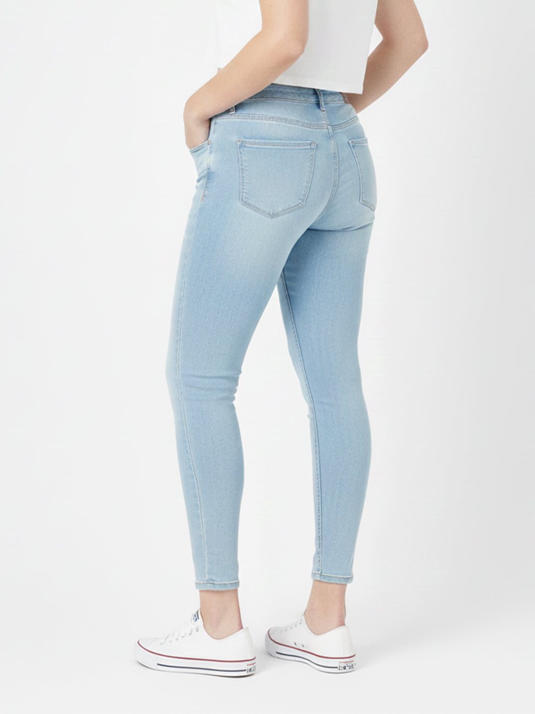 Women Mid-Rise Push Up Super Skinny Jeans
