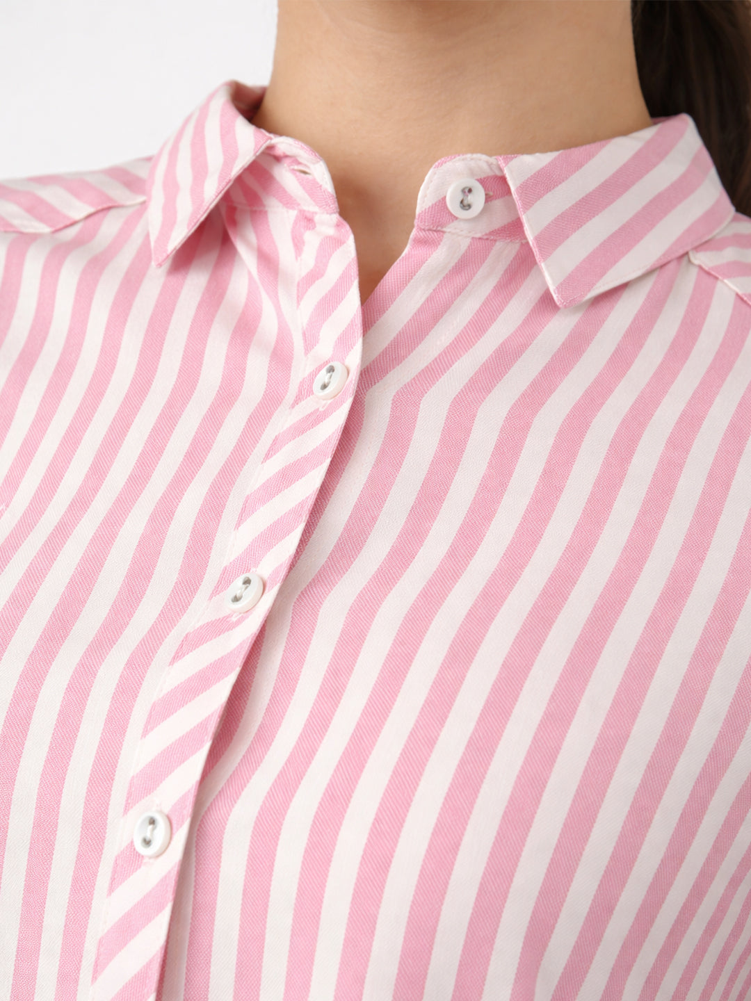 Women Pink/White Shirt