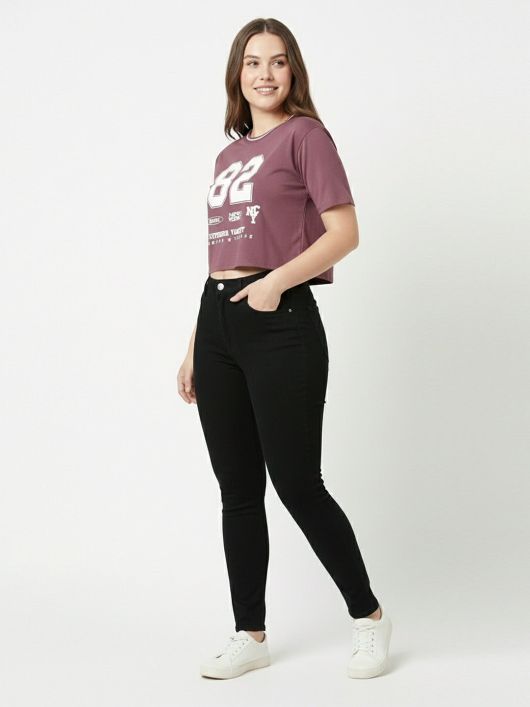 Women Black High-Rise Slimming Skinny Jeans