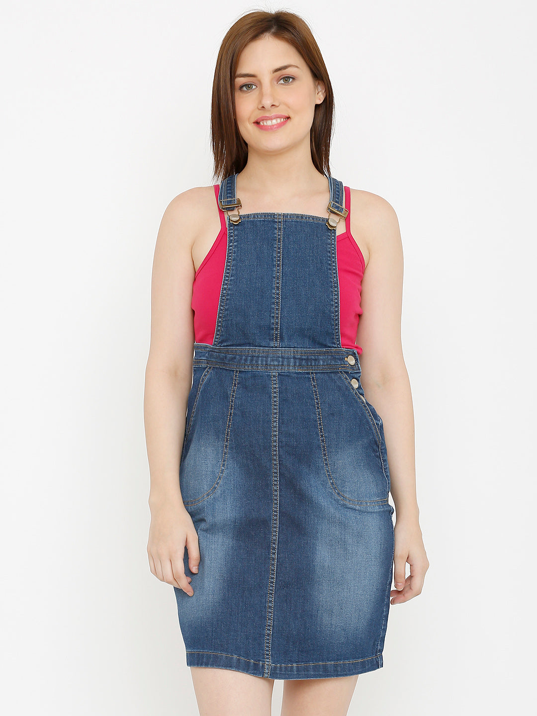 Women Dark Blue Dungaree