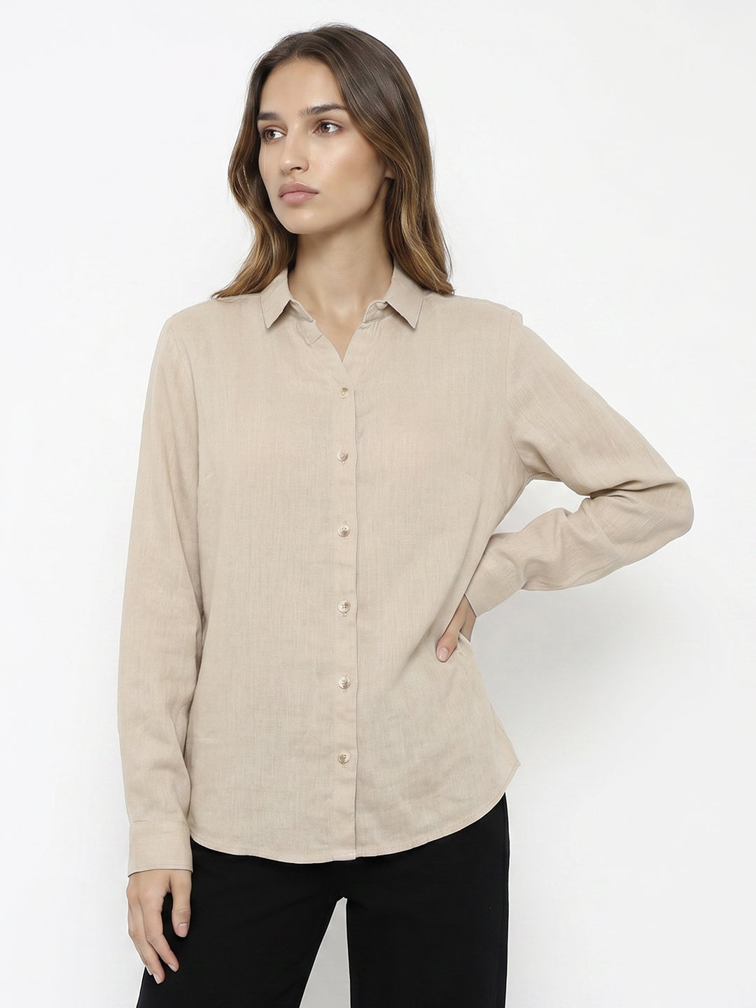 Women Light Oyester Shirt