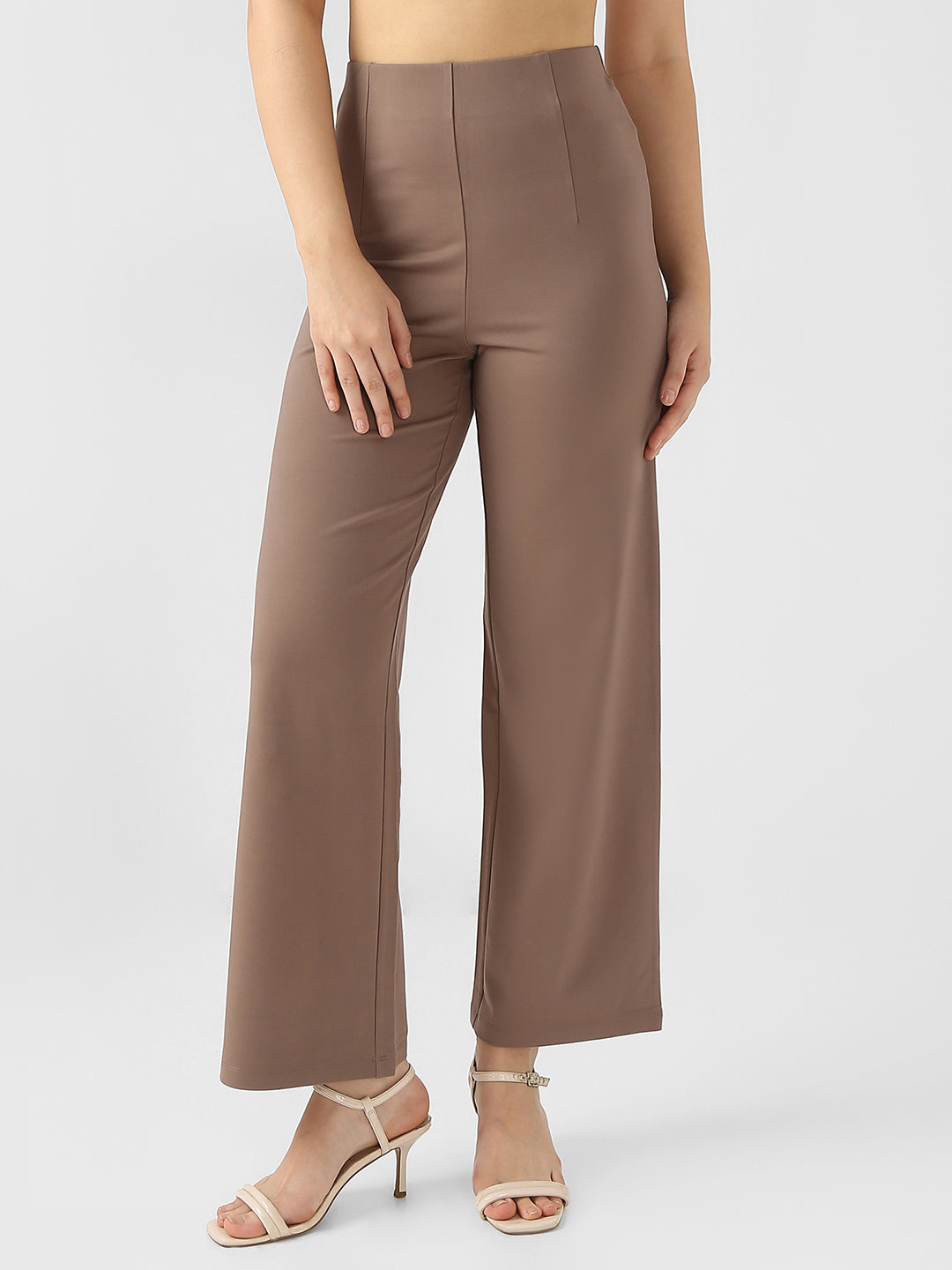 Women High-Rise Wide Leg Treggings