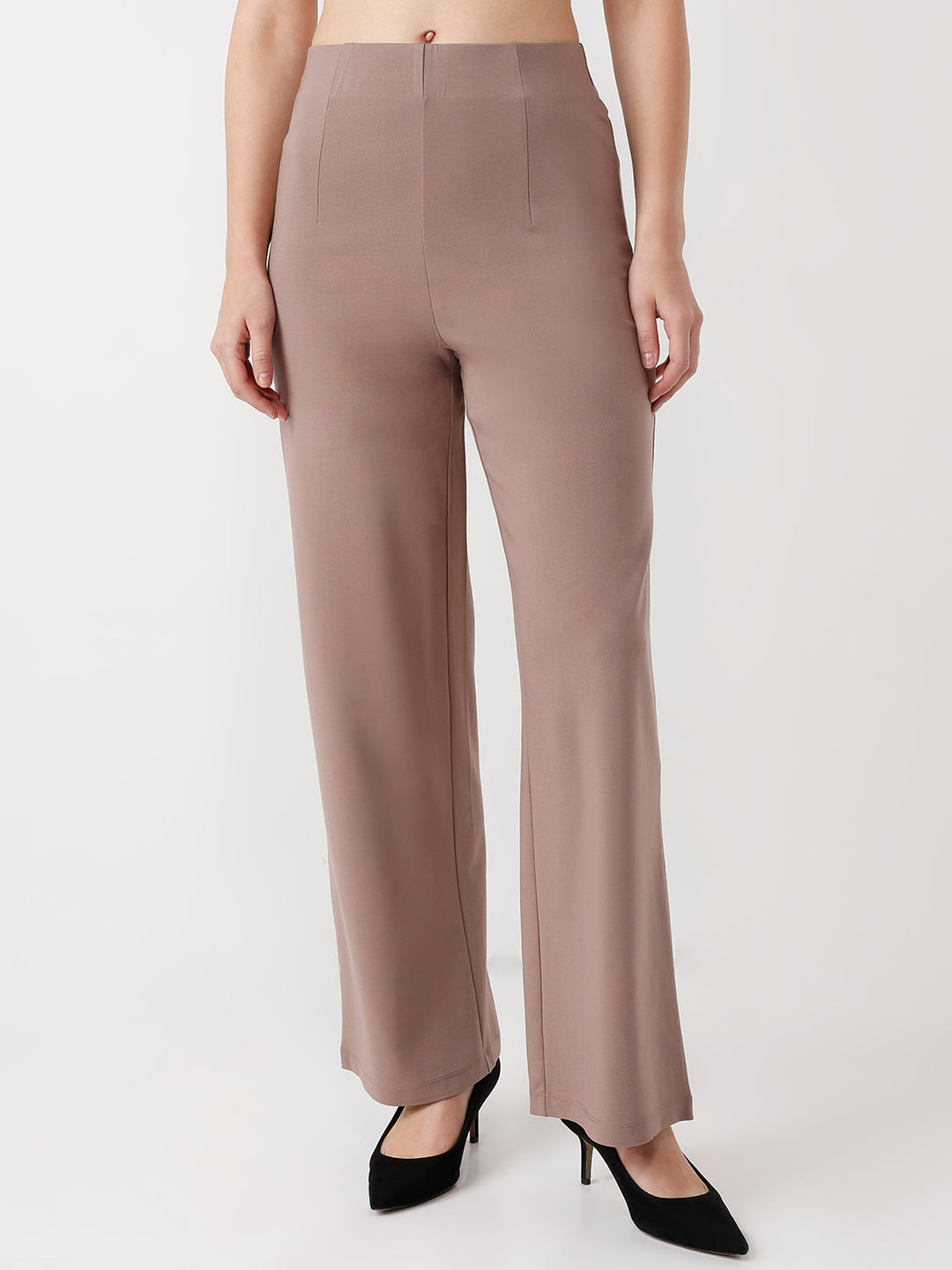 Women High-Rise Wide Leg Treggings