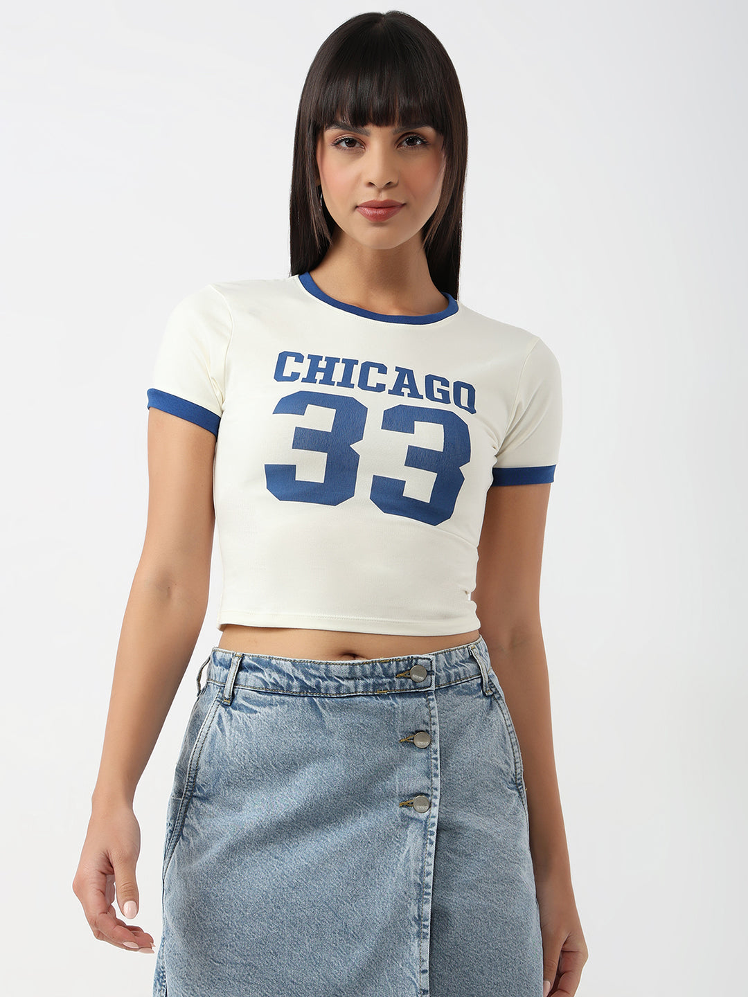Women Ivory Slim Genz T-Shirt