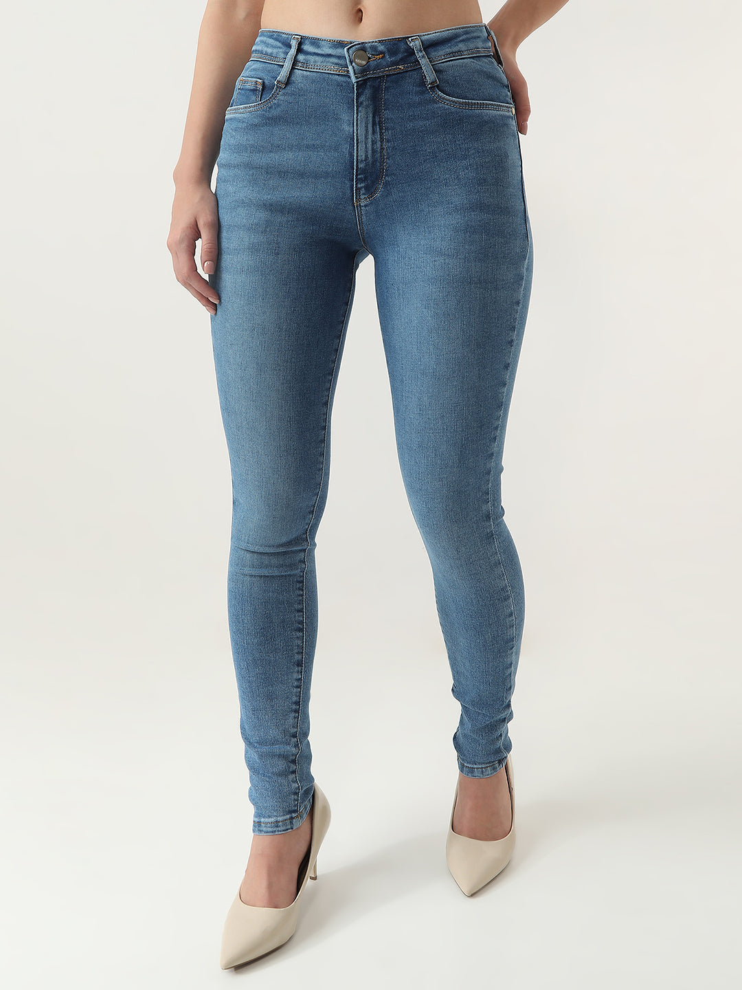Women High-Rise Skinny Fit Jeans