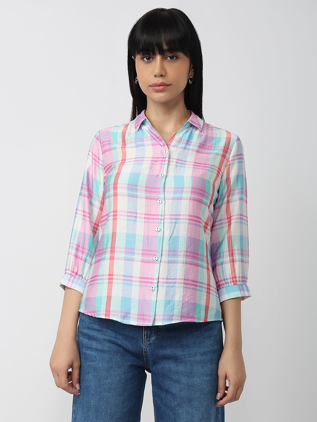 Women Multi Slim Fit Shirt