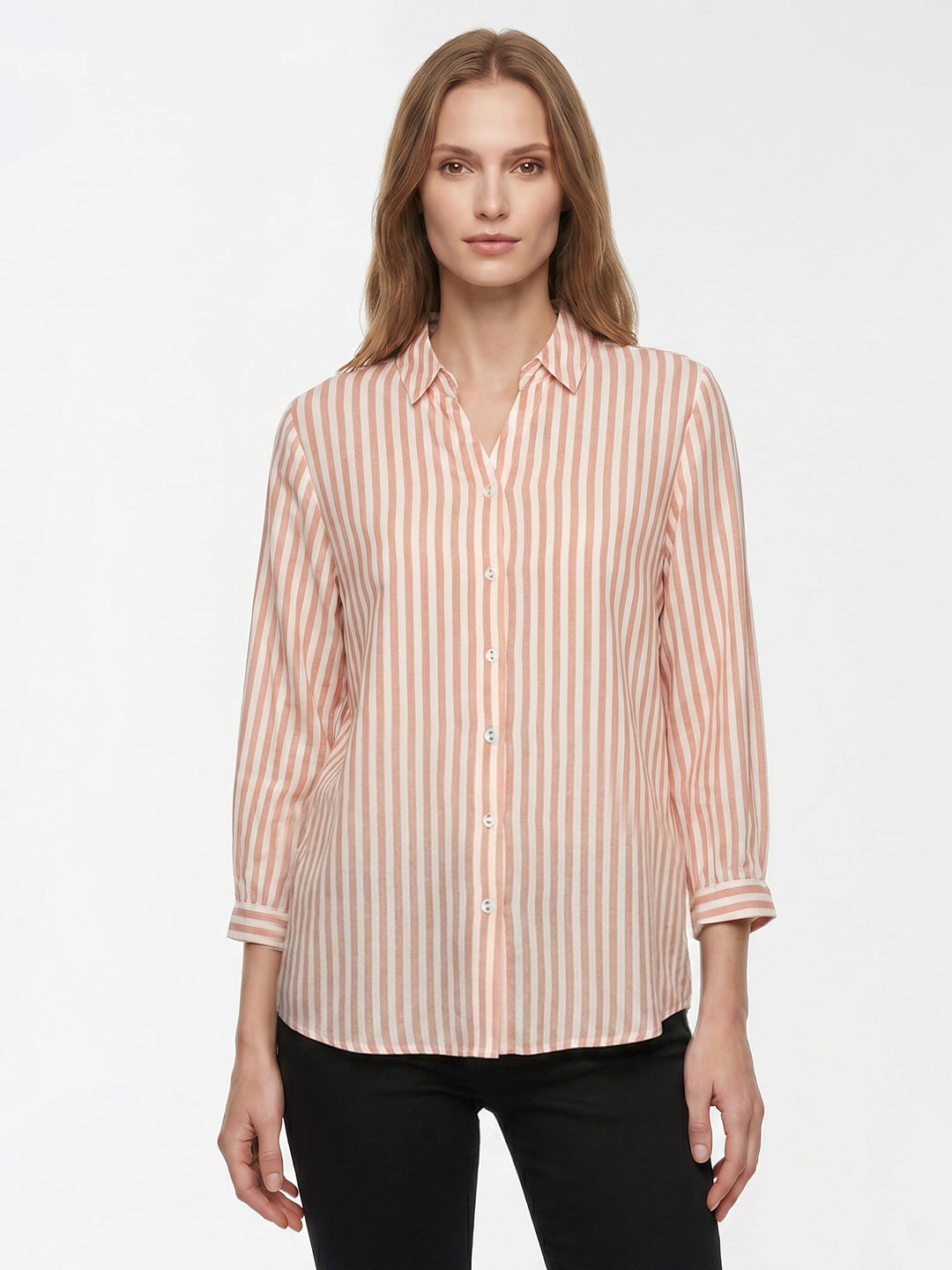 Women White/Brick Shirt