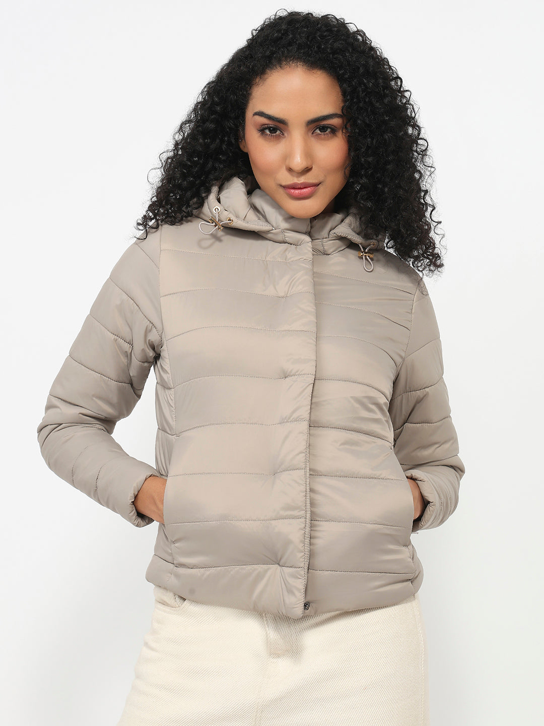 Women Champagne Winter Jacket