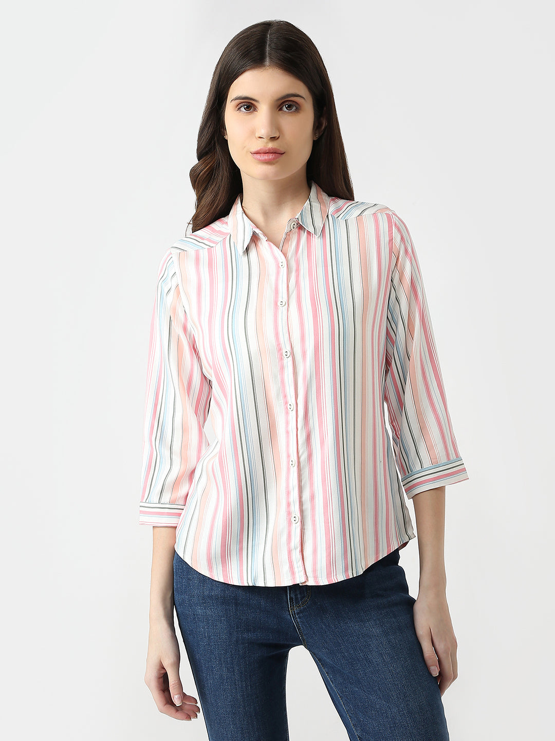 Women Multi Stripe Shirt