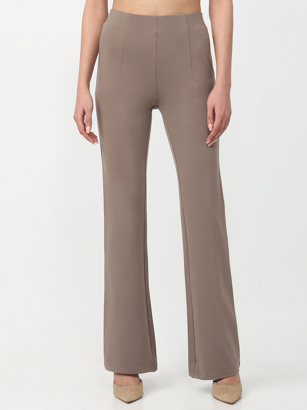 Women E Fawn High-Rise Flare Treggings