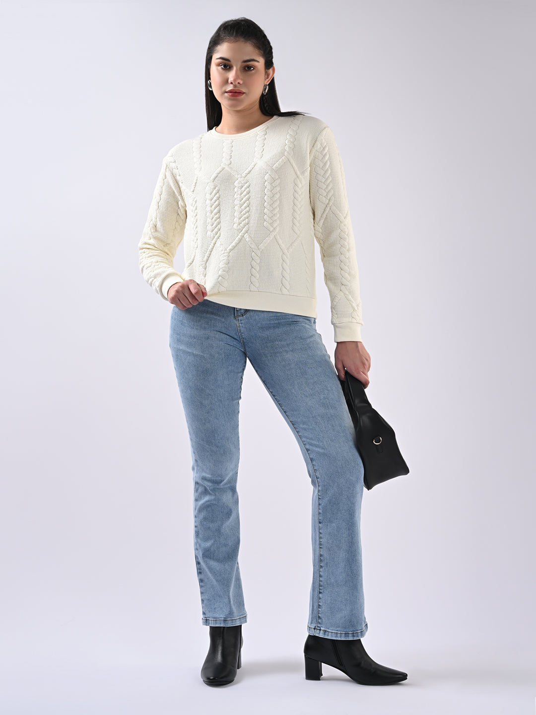 Women Blue High-Rise Flare Jeans