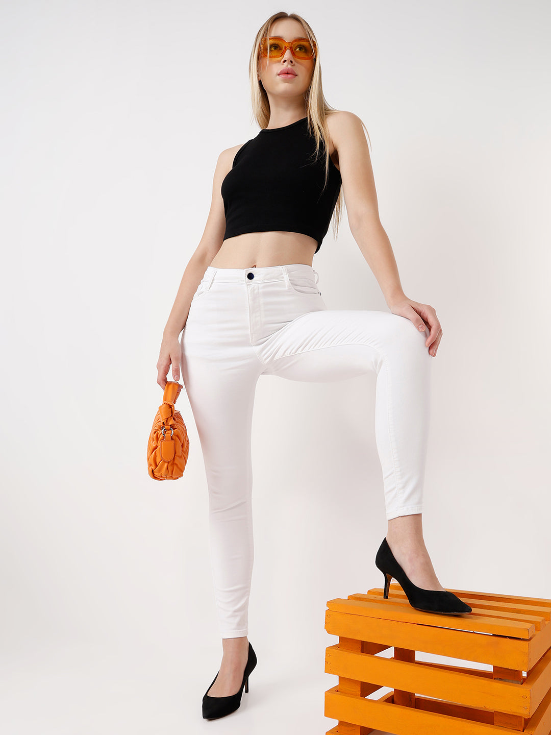 Women High Rise Skinny Fit Jeans