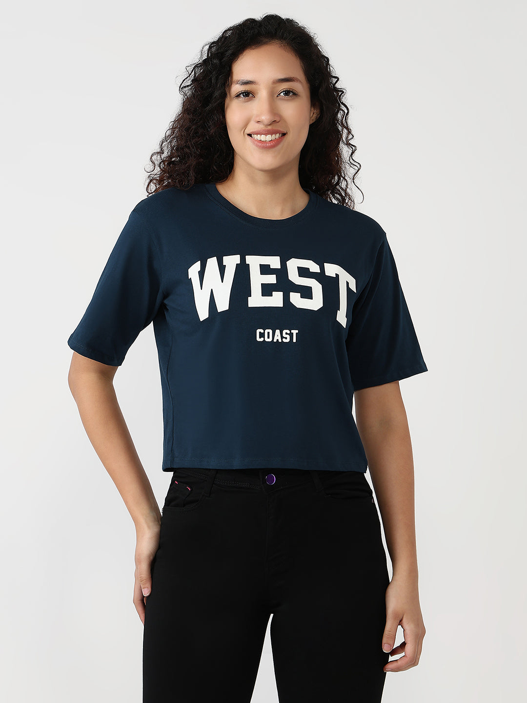 Women Airforce Slim Graphic Crop T-Shirt