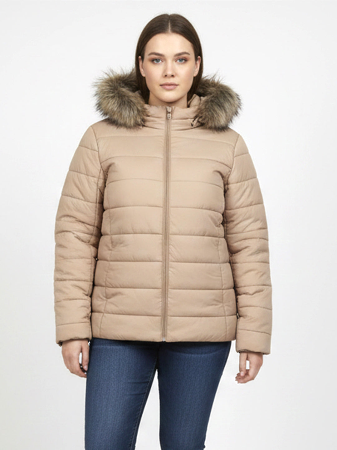 Women Beige Winter Jack