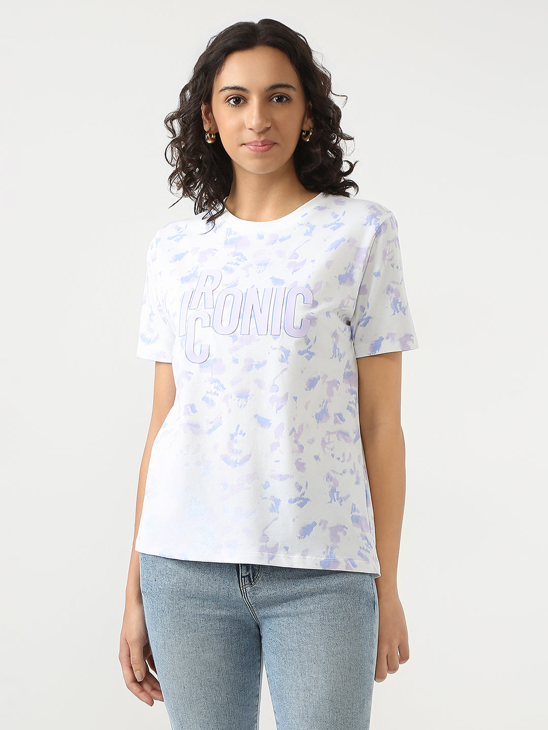 Women Tie & Dye Slim T-Shirt