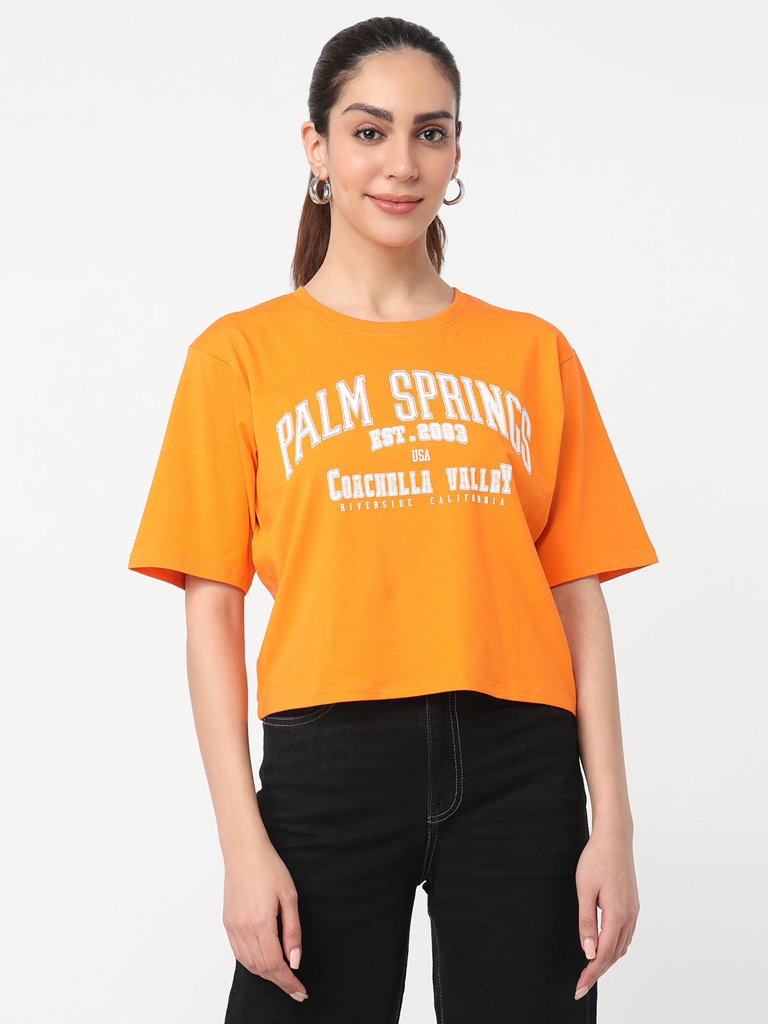 Women Autumn Glory Graphich Crop T-Shirt