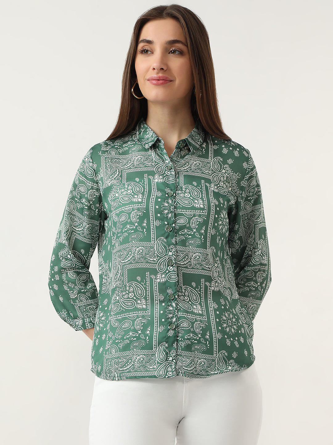 Women Jade Printed Shirt