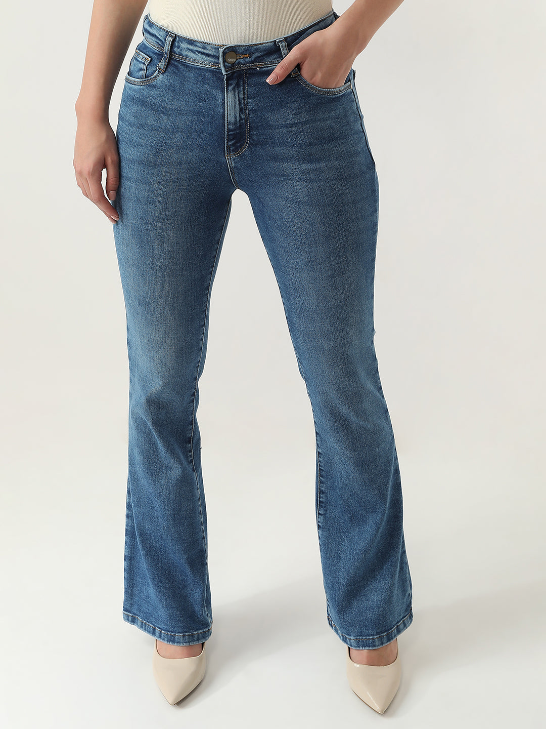 Women High-Rise Flare Jeans