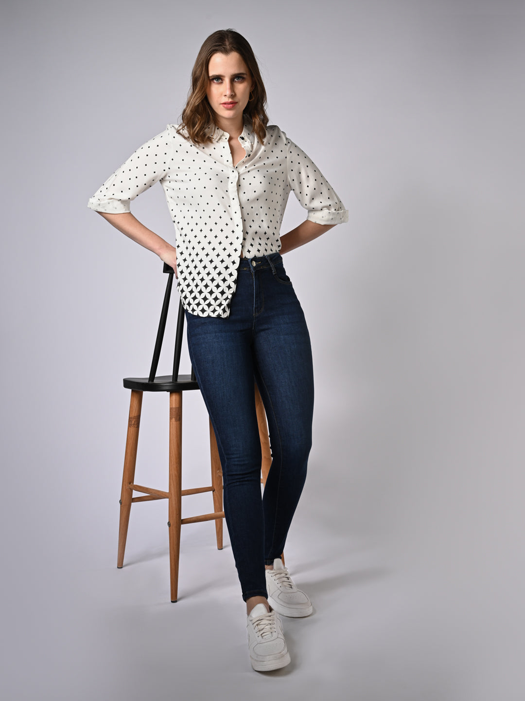 Women Blue Sky High Skinny Jeans