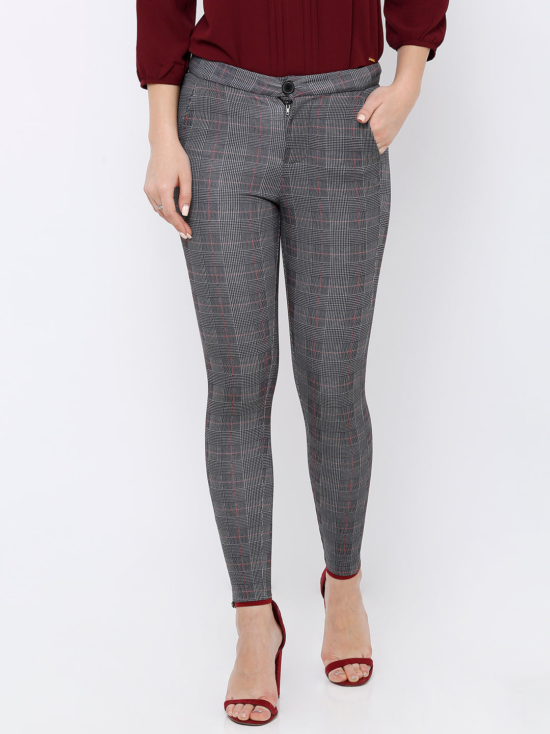Women High-Rise Skinny Fit Treggings