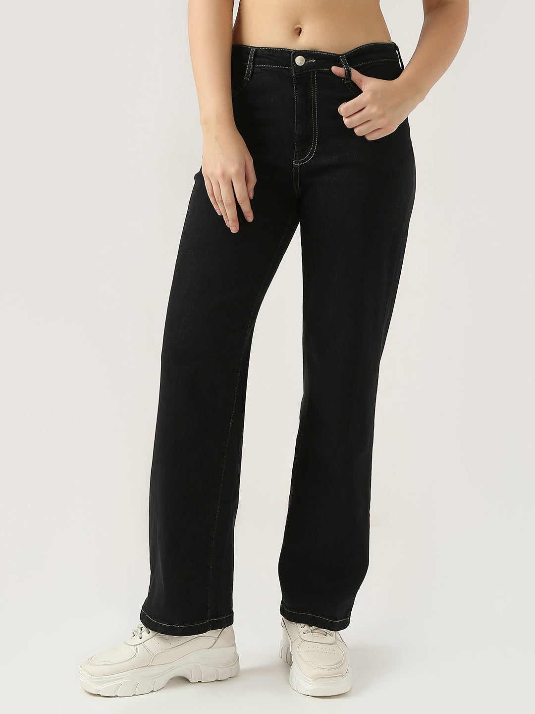 Women High-Rise Wide Leg Jeans