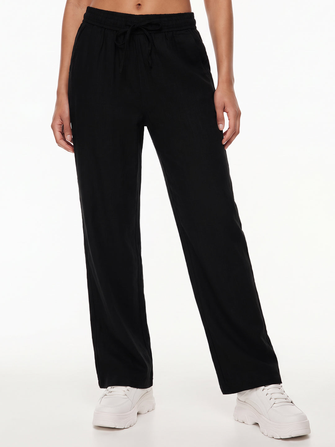 Solid Black Trouser