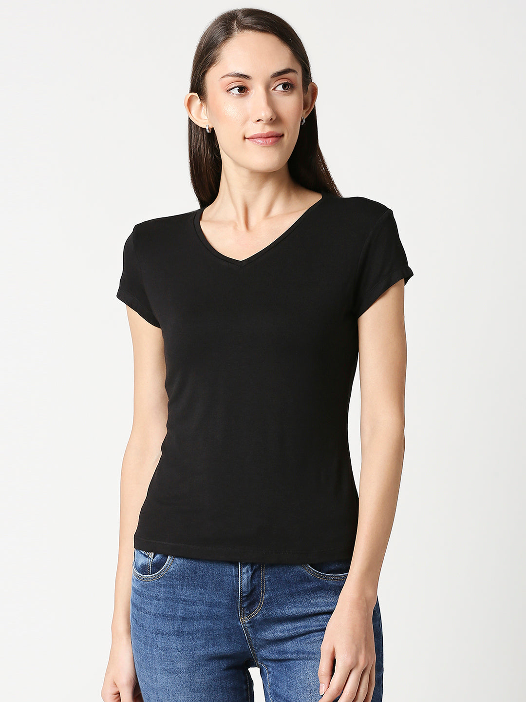 Women Black T-Shirt