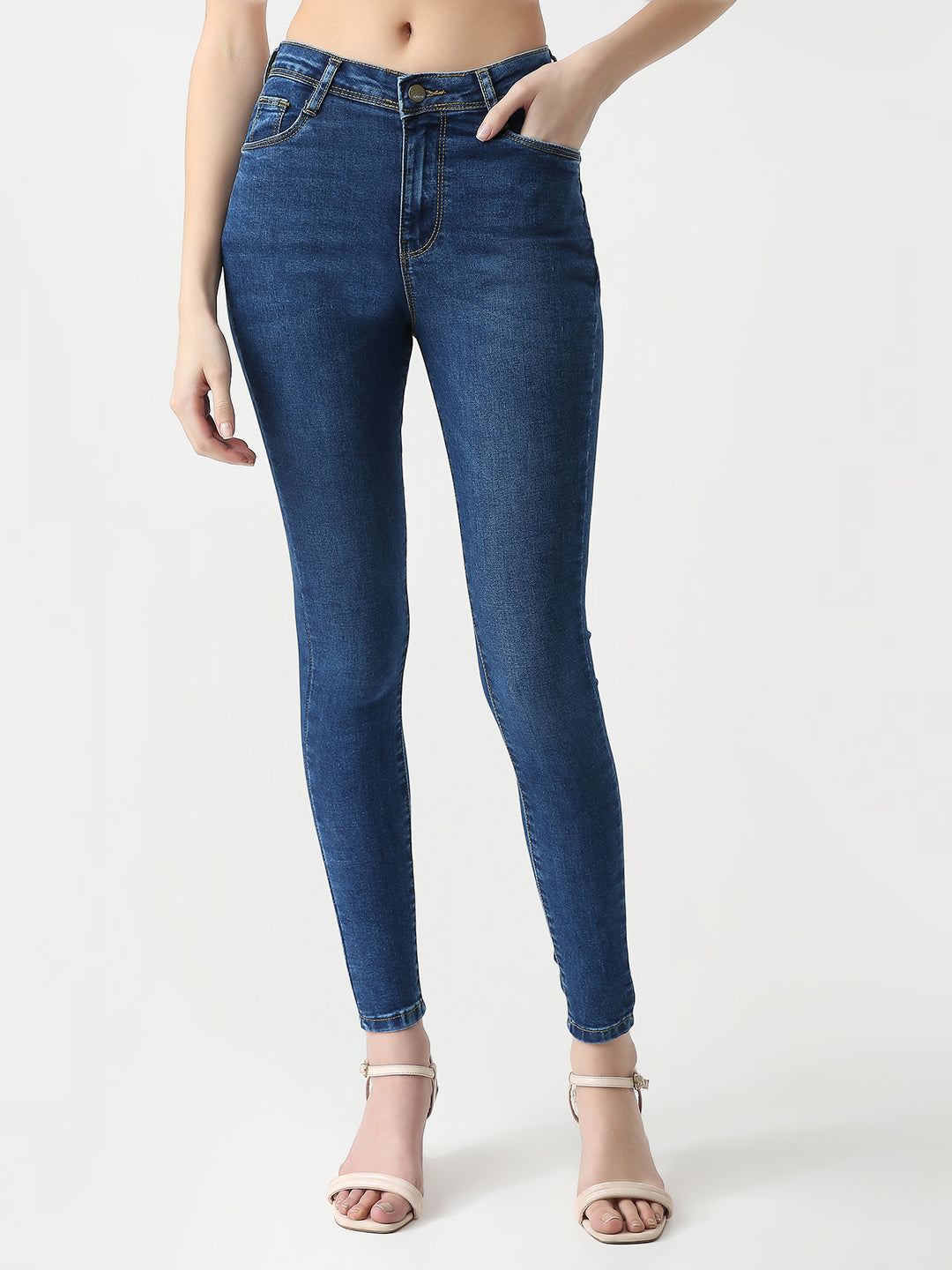 Women Blue Sky High Skinny Jeans