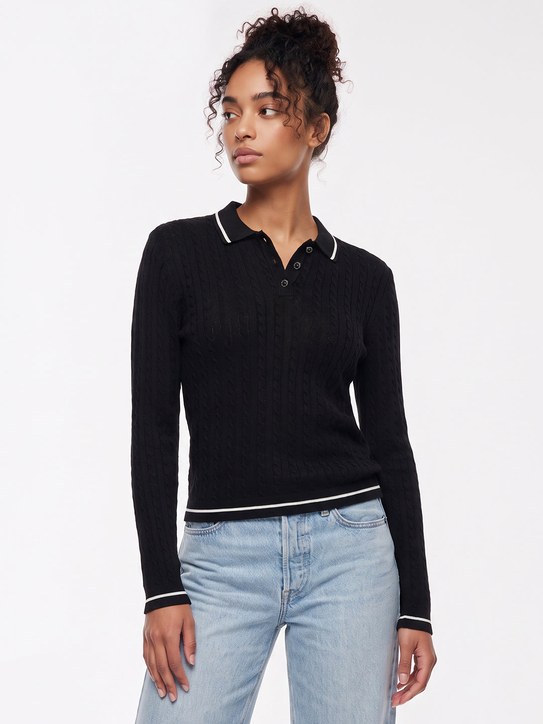 Black Flat Knit
