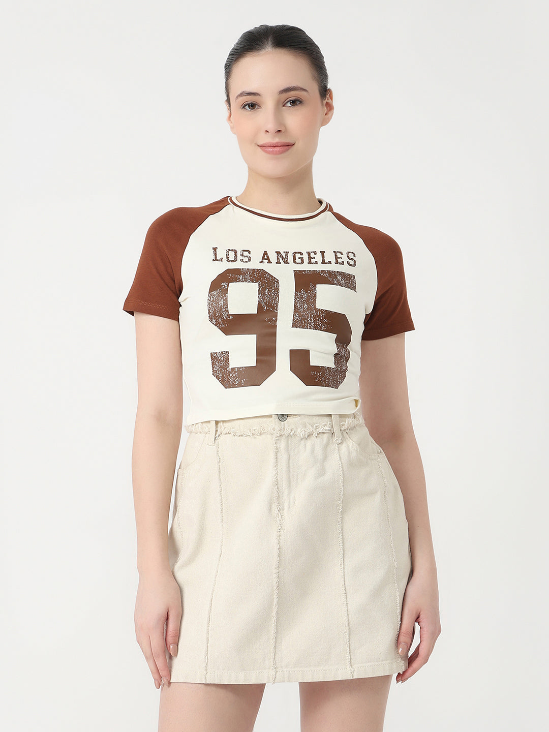 Women Ivory/Sepia Genz T-Shirt