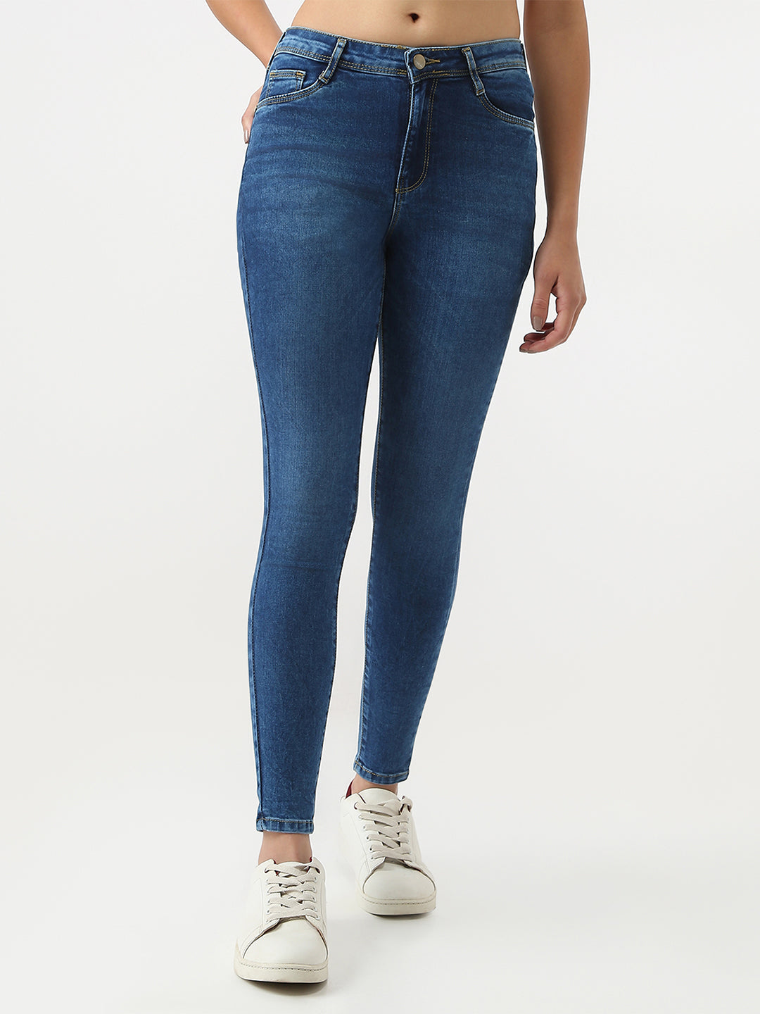 Women Blue Sky High Skinny Jeans