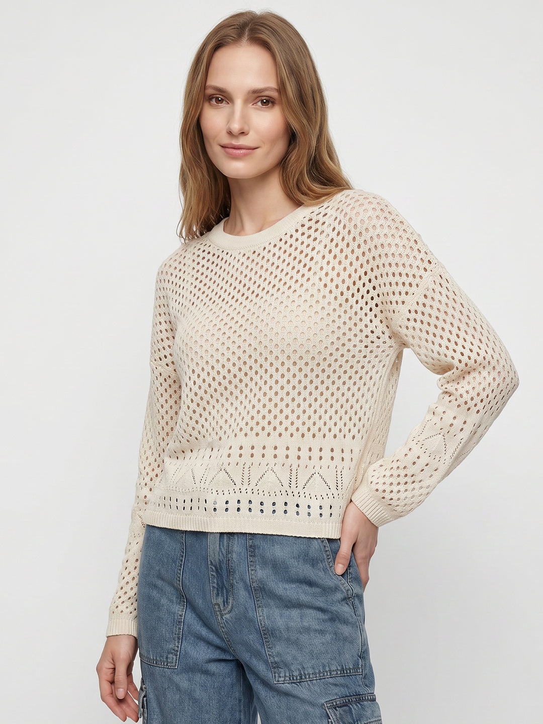 Women Ivory Ponitelle Top