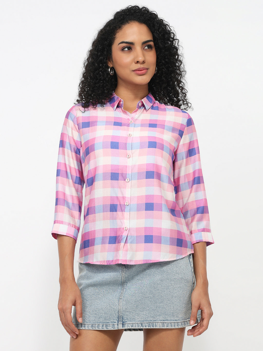 Women Multi Checked Shirt