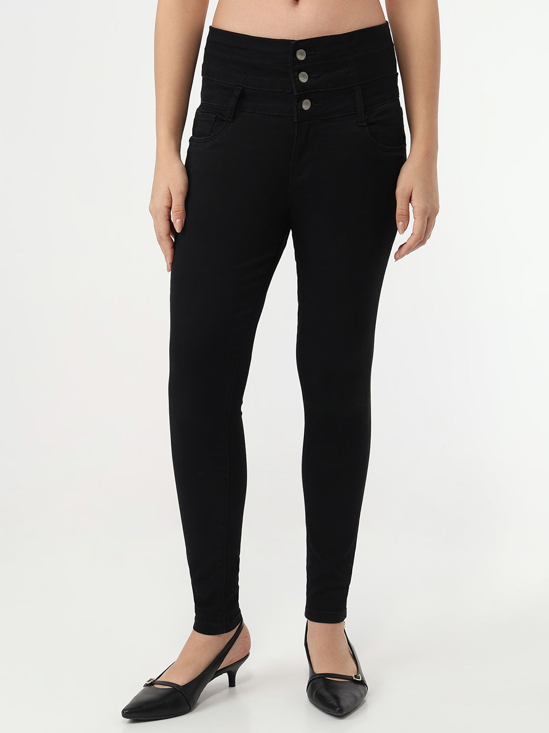 Women Solid Super Skinny Jeans