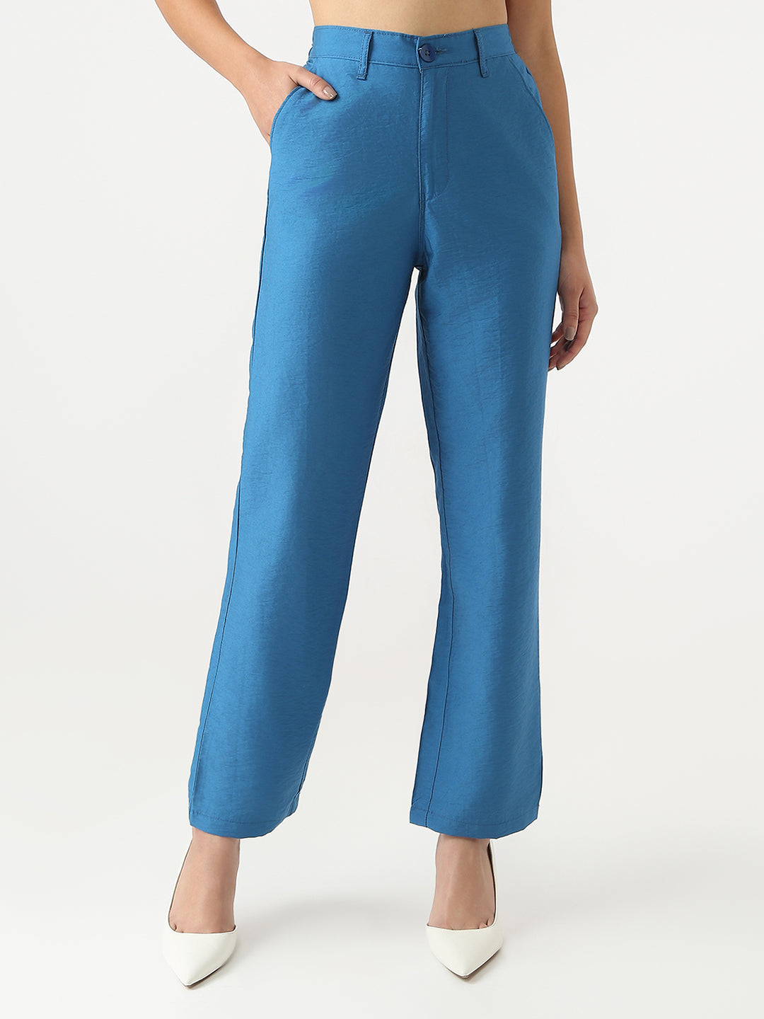 Women Loose Straight Fit Korean Pants
