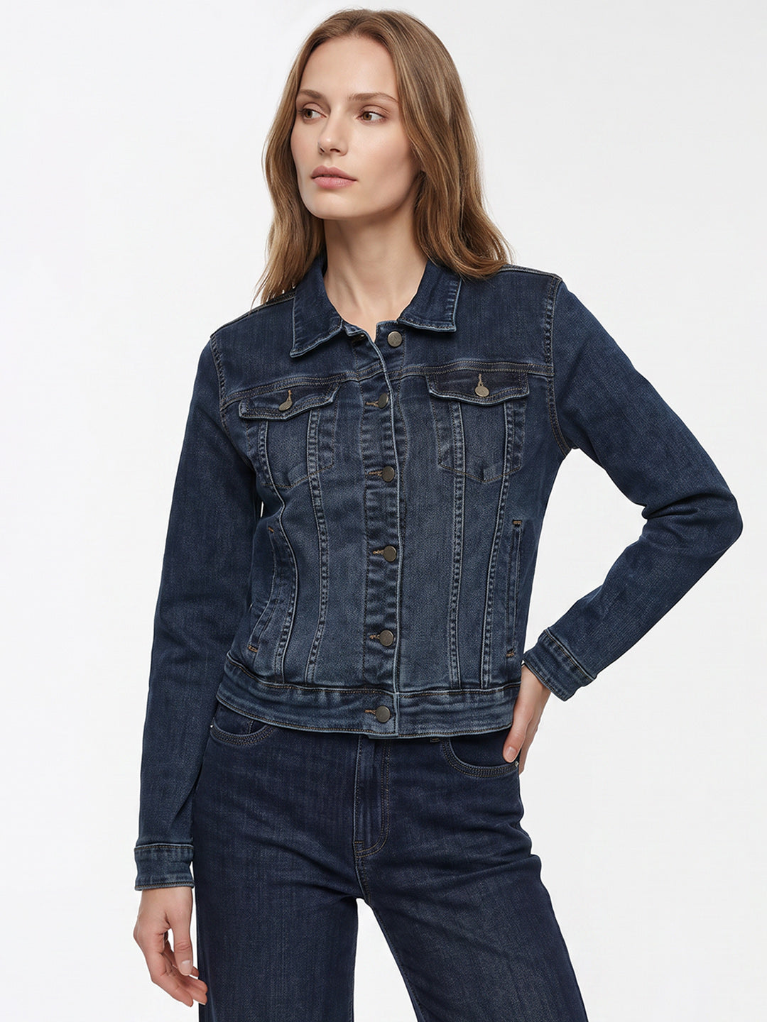 Women Blue Denim Jacket