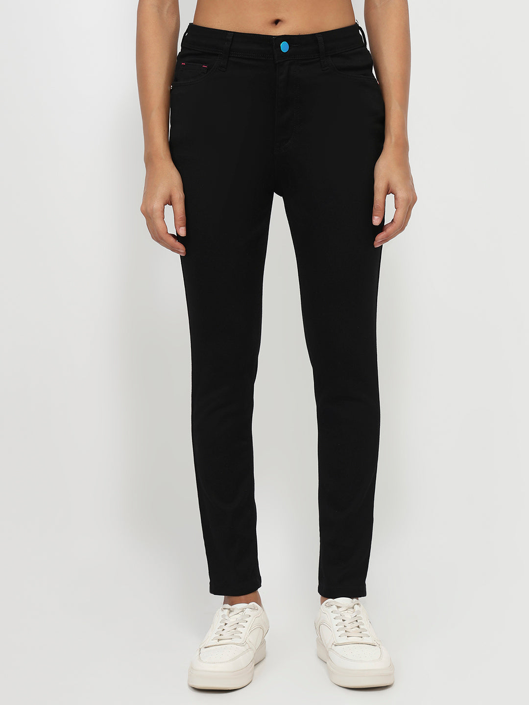 Women Black High-Rise Skinny Jeans