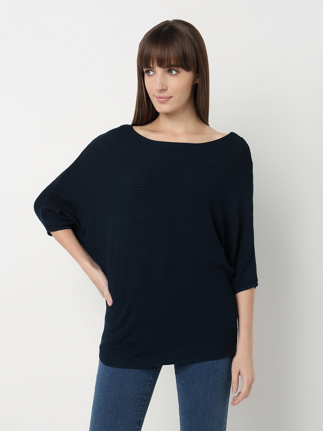 Women Airforce Slim Fit Batsleeve Top