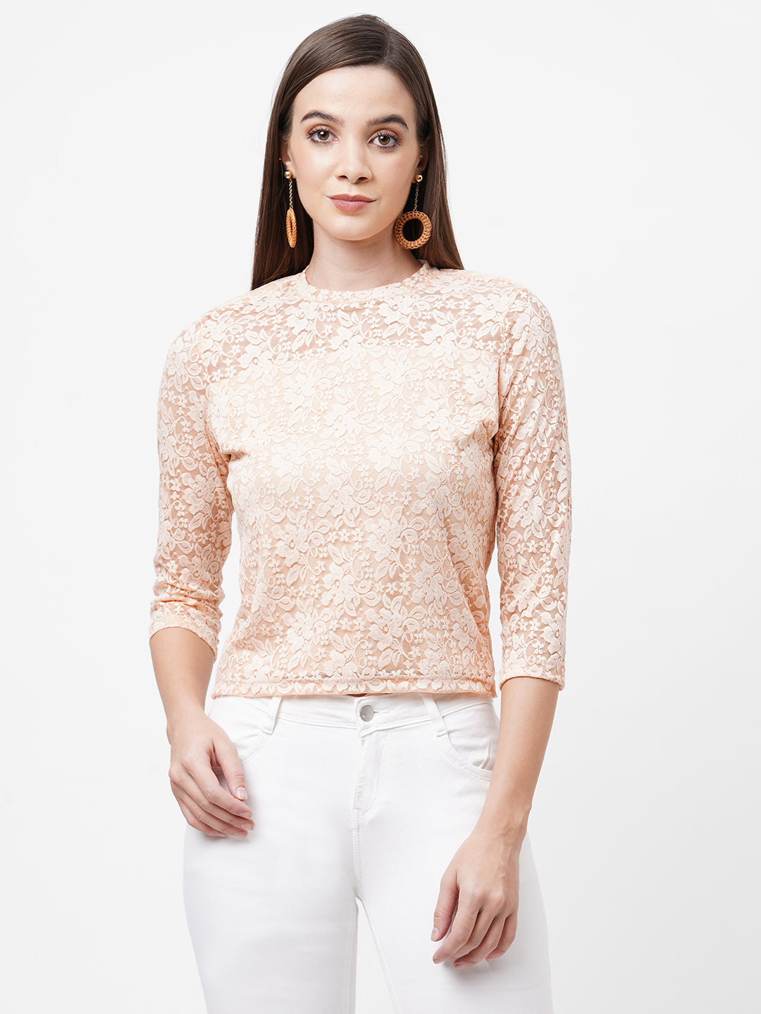 Women Pink Crop Top