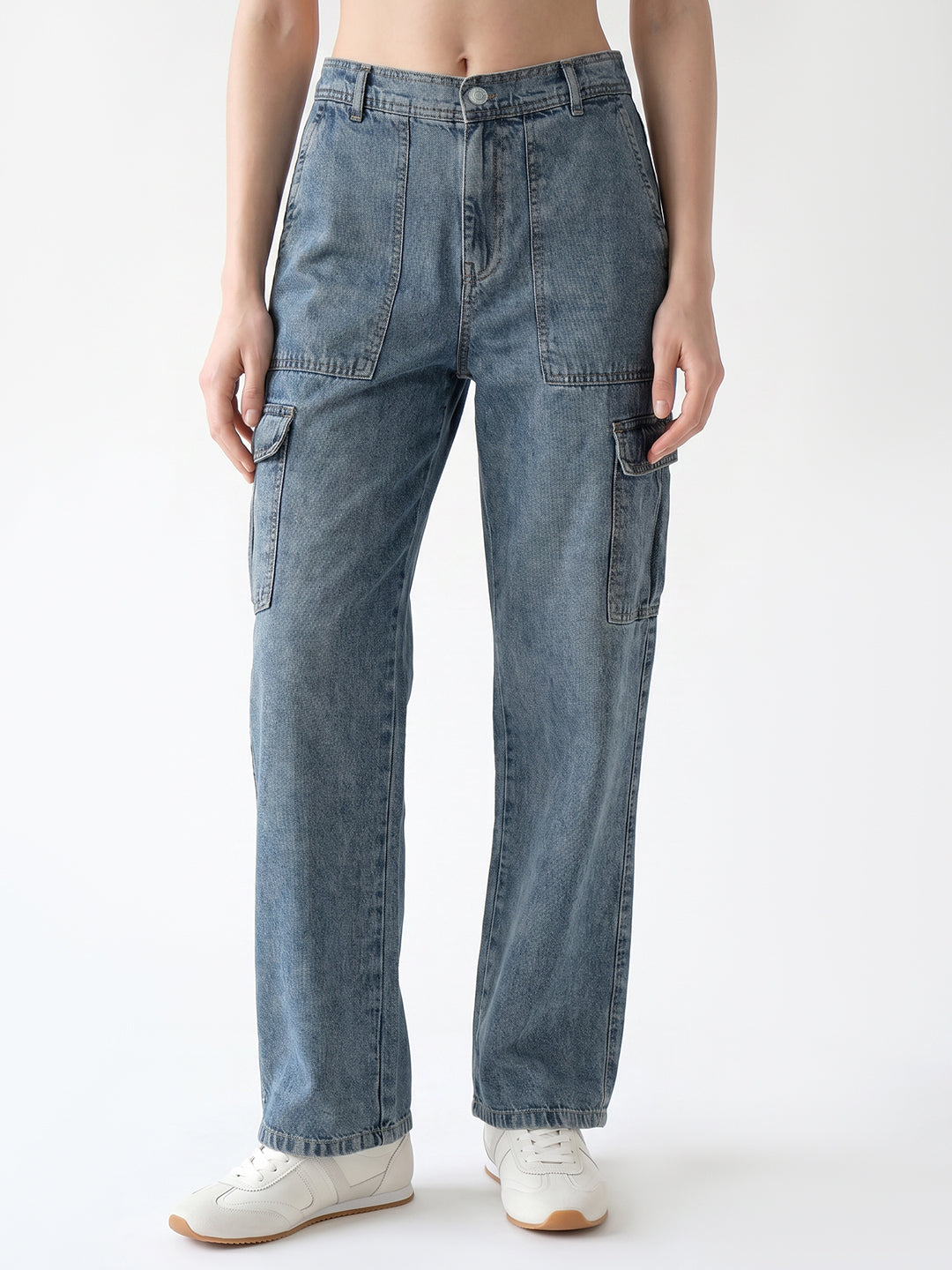 Women Blue Cargo
