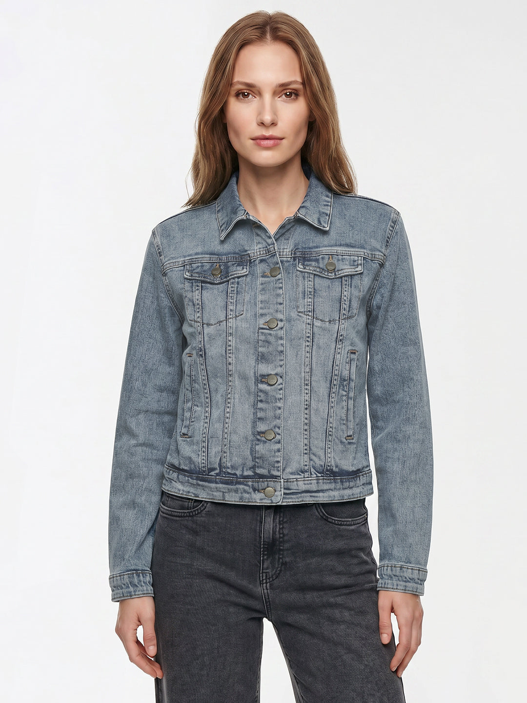 Women Light Blue Denim Jacket