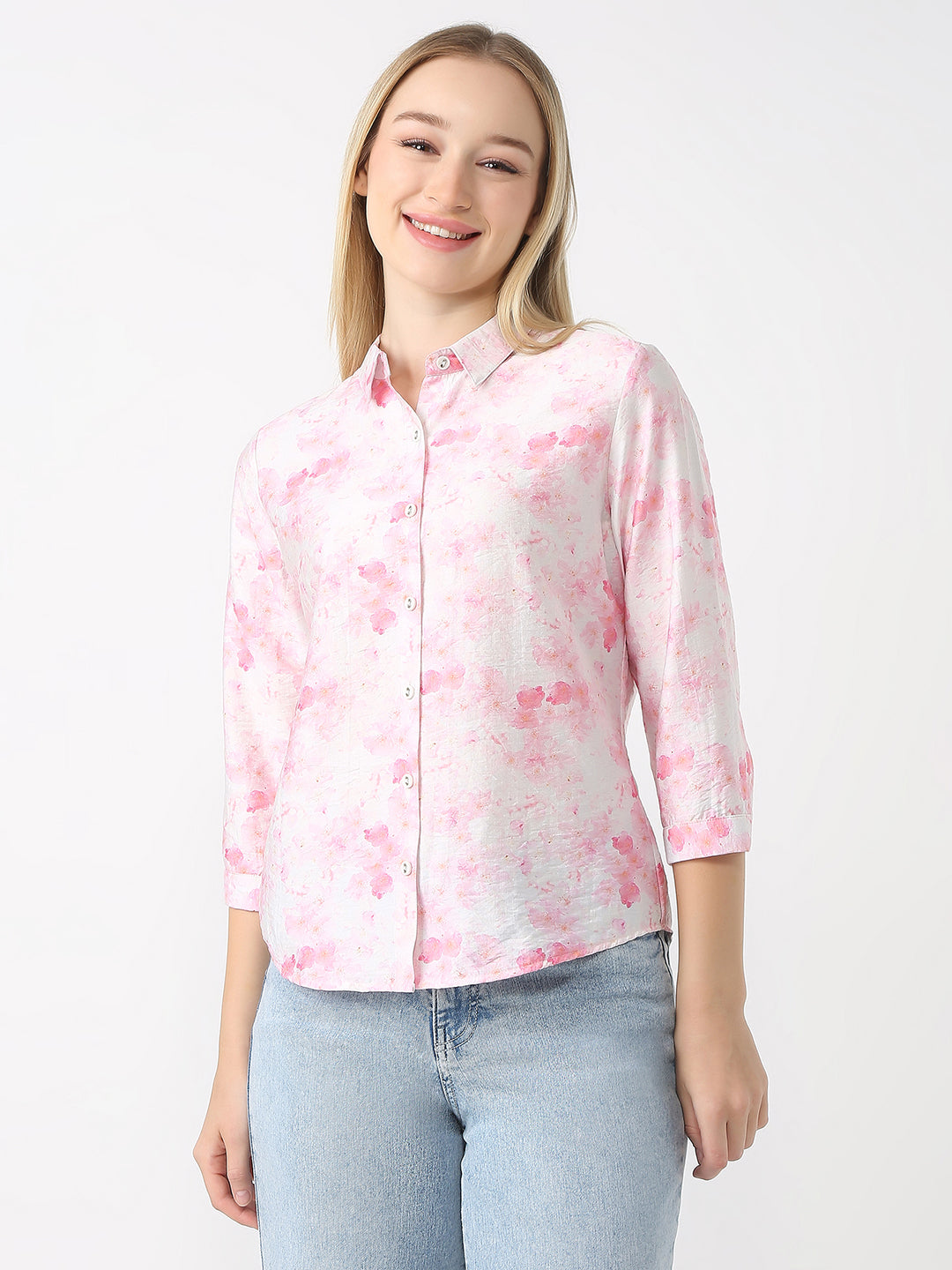 Women Slim Fit Floral Shirt