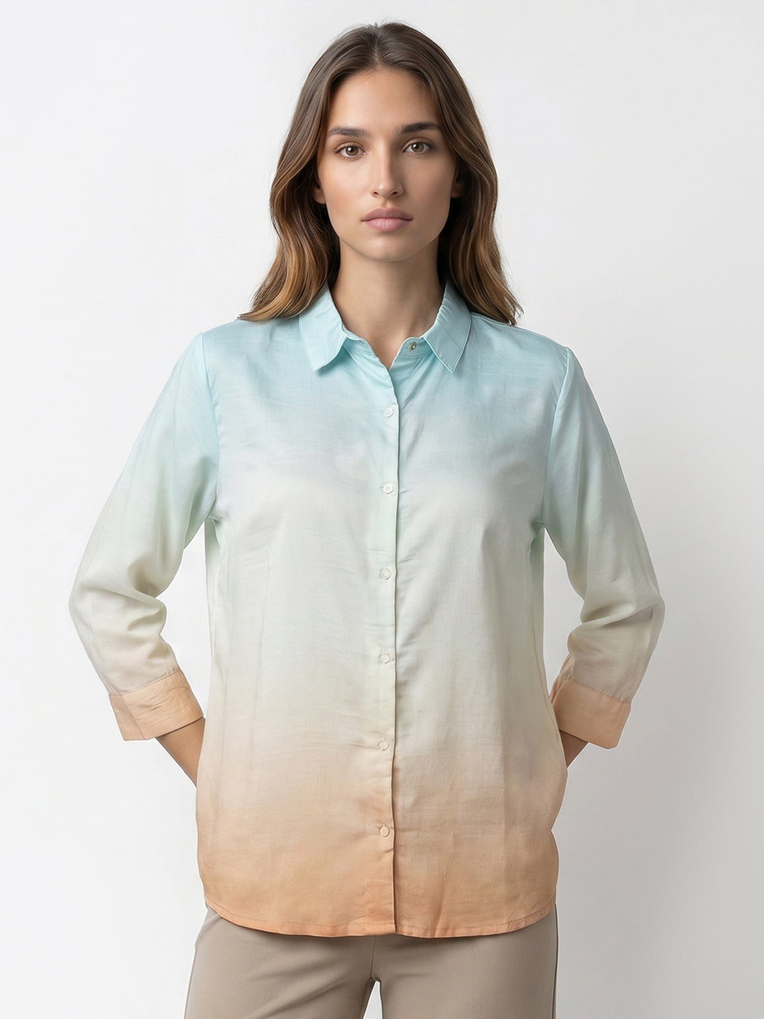 Women Ombre Shirt