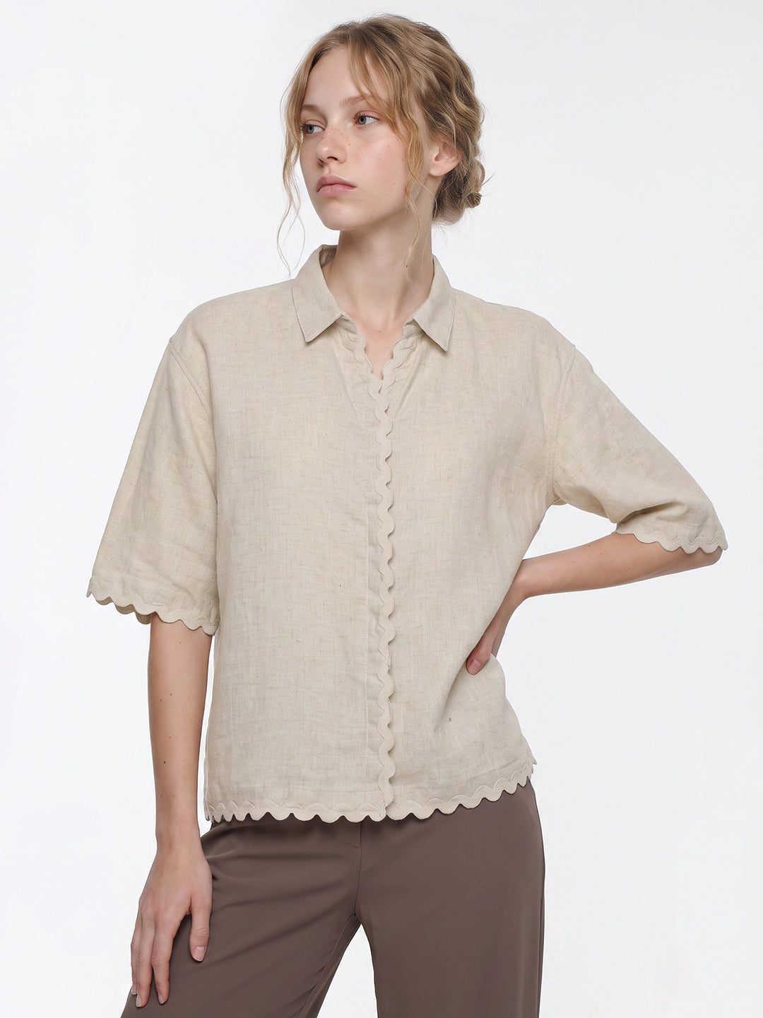 Natural Crop Shirt